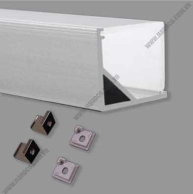 Nẹp nhôm dùng cho LED dây trong nhà - Lắp góc