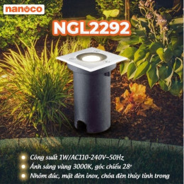 Đèn sân vườn LED âm đất vuông 1W- IP67
